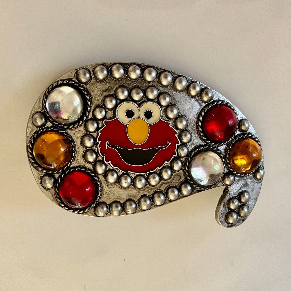 Sesame Street Jeweled Elmo Belt Buckle